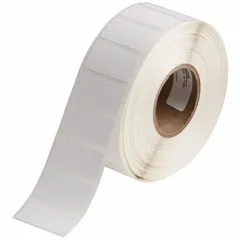 This roll contains 1000 precut labels sized 3/4 in x 1 1/2 in, made from acrylic material with a permanent adhesive and an inkjet print-receptive coating. Designed for use with the J2000 printer series, these labels are suitable for industrial identification on equipment, panels, and components.