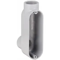 Conduit Outlet Body: Aluminum, Powder Coated, 1 in Trade Size, LB Body, 12 cu in Body Capacity (MPN LB100)