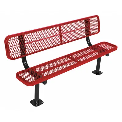 ULTRASITE Extra Heavy-Duty Thermoplastic Coated Steel Bench - Thermoplastic Coated Steel Benches