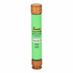 Class RK5 time-delay cylindrical fuse rated 30 A, 600 V AC, and 300 V DC. Non-indicating design from the FRS-R series. Provides overcurrent protection for motor circuits, transformers, and other inductive loads in industrial control panels and distribution equipment.