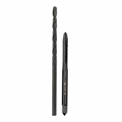 MILWAUKEE Plug Tap and Drill Bit: 2 Pc, #6-32 Tap - Drill Bit & Hand Tap Sets