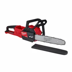 Rear-handle chainsaw with auto chain oiler, powered by an 18 V battery and a 40 cc equivalent motor. Suitable for tree trimming, limbing, and light felling tasks where cordless mobility is required.