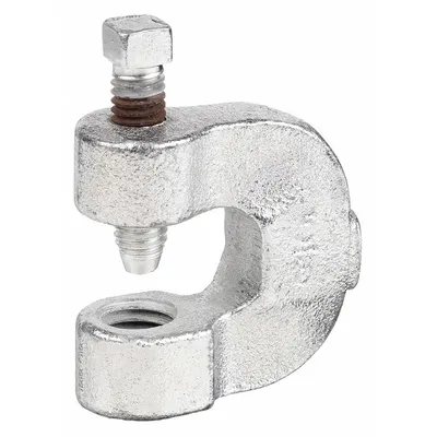 ANVIL Beam Clamp: Zinc-Plated Malleable Iron, 440 lb Load Capacity - C-Clamp Style Beam Clamps