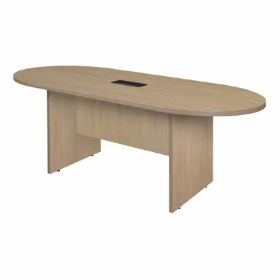 REGENCY Conference Table: Oval, Laminate/Melamine, Noble Oak, 71 in Overall Lg - Oval Conference Tables
