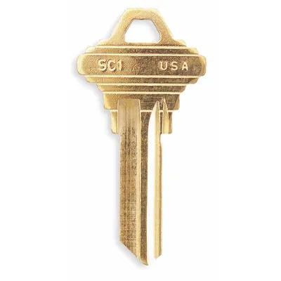 KABA ILCO Key Blank: Compatible with Schlage Locks, Key ID # 1145, 5 Pins - Door Lock Key Blanks