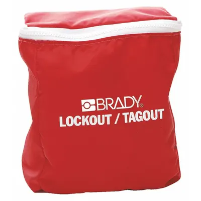 BRADY Lockout Pouch: No Padlocks - Portable Unfilled Lockout Kits