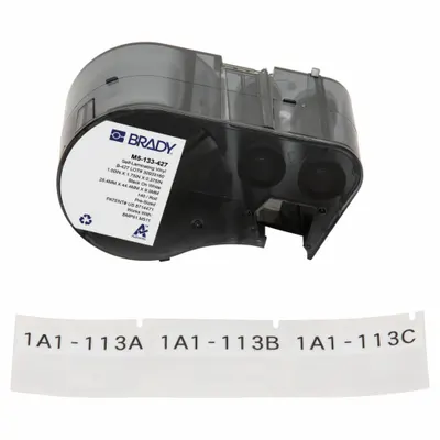 BRADY M5-133-427 Vinyl Wraparound Label Cartridge - Brady Precut Label Roll Cartridges
