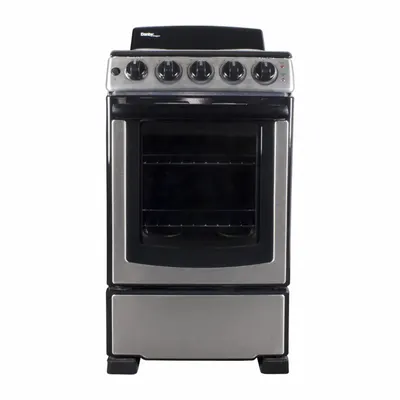 DANBY Electric Range: Stainless Steel, Electric, 4 Burners - Oven Ranges