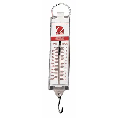 OHAUS Mechanical Hanging Scale: g, 0.1 N/10 g, Analog Linear - Mechanical Hanging Scales