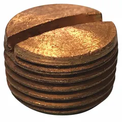 Brass hydraulic hose plug with 1/4"-18 NPTF thread, rated for 1,200 psi maximum working pressure at 70°F. Used to seal or cap 1/4" NPTF ports in hydraulic systems, fluid power circuits, and industrial machinery. Does not include an O-ring.