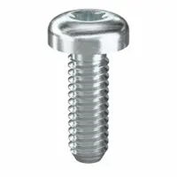 Machine Screw: #8-32 Thread Size, 1/2 in Lg, Steel, Zinc-Plated, Pan, Torx®/Star, 100 PK (MPN 480510)