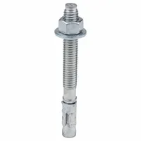 RED HEAD Wedge Anchor: 3 3/4 in Overall Lg, 3/8 in Dia, 3/8"-16 Thread Size, Steel, Steel, 50 PK (MPN WS-3836)