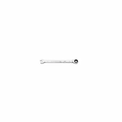 This 7 mm SAE 12-point ratcheting combination wrench is made of alloy steel with a full polish chrome finish. The ratcheting box end allows faster fastener turning without repositioning. Suitable for tightening and loosening fasteners in automotive, machinery, and general assembly work.