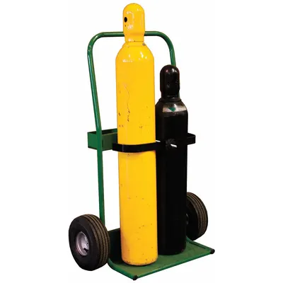 SAFTCART Cylinder Hand Truck: 800 lb, Side by Side, 2 Cylinder - Welding Cylinder Hand Trucks