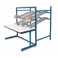 PRO-LINE Workstation: Adj Ht, Laminate, 60 in x 30 in, 750 lb Overall Load Capacity, Blue, Stringer (MPN POS6030P)