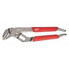 Flat-jaw tongue and groove pliers with a 6-inch overall length, 5 jaw positions, and a 1-inch maximum jaw opening. Groove-joint design for gripping and turning applications in plumbing, electrical, and general maintenance tasks.