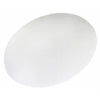 ALECO Chair Mat: Oval, 0.13 in Thick, 48 in Overall Lg, 60 in Overall Wd, Clear, Vinyl, Beveled Edge (MPN 120433)