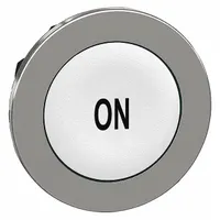 SCHNEIDER ELECTRIC Push Button Head: 30 mm Panel Size, Non-Illuminated, Metallic, On, White (MPN ZB4FA141)