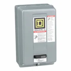 NEMA 1 painted steel enclosure, 10 in x 6 in x 6 in, with a solid screw-on cover. No knockouts included. Designed for indoor use to house electrical components, protecting against dust and incidental contact.