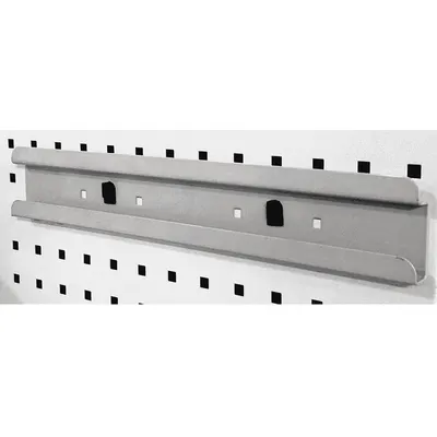 KENNEDY Locking Clip for Square-Hole Pegboard, Gray, 1 Hook, Surface Mount - Bin Clips & Rails for Square-Hole Pegboard