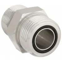 Hydraulic Hose Adapter: 1 in x 1 in Fitting Size, Male x Male, ORS x NPTF, Rigid, Straight (MPN FF2031T1616S)