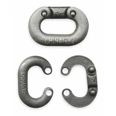 Dayton Connecting Link: Connecting Link, Steel, 2 1/8 in Overall Lg, 1 3/8 in Overall Wd - Connecting Links