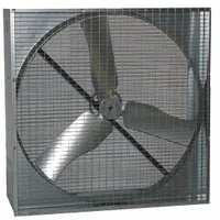 DAYTON Agricultural Exhaust Fan: Belt Drive, 48 in Blade, Ships Unassembled, Steel / Steel