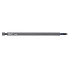This IRWIN impact bit features a #2 Phillips tip made from S2 steel with a hex shank and a standard tip style. It has an overall length of 6 inches and is designed for use with power tools in general fastening applications such as driving screws into wood, metal, and drywall.