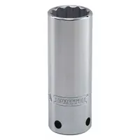 PROTO Socket: Metric, 1/2 in Drive Size, 14 mm Socket Size, 12-Point, Deep, Chrome, Tether Ready (MPN J5314M-TT)