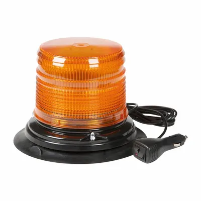 GROTE Flashing Beacon: Flashing Beacon, Amber, 8 1/16 in Overall Wd, 5 3/4 in Overall Ht - Vehicle Flashing Beacons
