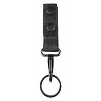 HEROS PRIDE Key Holder: Black, Nylon, Ballistic, 6 1/4 in x 29 mm, Snap Closure (MPN 1087)