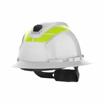 Hard Hat Label: 11 1/2 in Ht, 4 in Wd, Reflective, Reflective Sheeting, Yellow (MPN 17-23006Y)