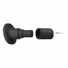 Female single pole receptacle with straight ball nose mating and threaded stud termination. Rated 600V AC/600V DC. Suitable for industrial power distribution in switchgear, panelboards, and heavy equipment requiring secure connections.