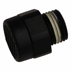 This muffler housing is a replacement component for compatible systems, designed to enclose and protect the muffler. It is used in applications where noise reduction and exhaust management are required, such as ventilation or air filtration setups.