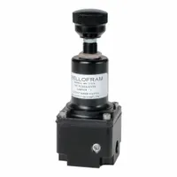 BELLOFRAM Compressed Air Regulator: Type 92, 960543000, 1/16 in NPT Female, Relieving, Aluminum