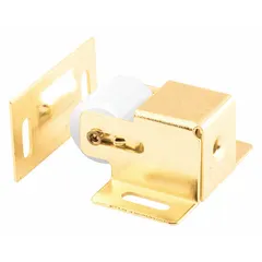 This hanging door roller from PRIME-LINE measures 3-3/4 inches in width and supports a maximum weight of 40 lb. It is designed for use in sliding or bypass door applications, providing smooth operation in settings such as warehouses, workshops, and maintenance facilities.