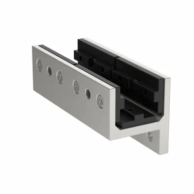 80/20 Linear Bearing: 25 Series, 100 mm L x 41.2 mm W x 49.8 mm H, Silver, Single Flanged - Standard Linear Bearings