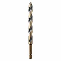 DEWALT Hex Shank Drill Bit: 23/64", 135° Split Point, Black & Gold HSS, Impact Rated (MPN DWA5023)