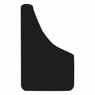 BUYERS PRODUCTS Mudflaps: Polymer, 18 in Ht, 10 in Wd, 1/8 in Thick, Black - Truck Mud Flaps