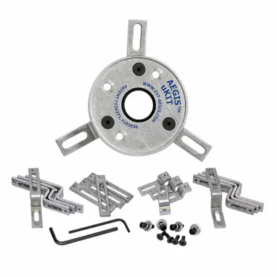 AEGIS 70 Solid Ring Kit: Split, For 4 7/8 in Shaft Dia, 4 1/8 in Ring Outside Dia - Universal Frame Shaft Grounding Ring Kits