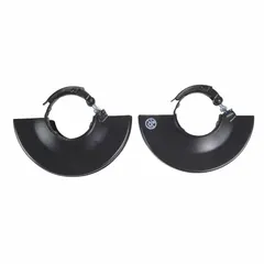 Wheel guard designed for use with angle grinders to provide spark protection during grinding operations. Helps contain debris and sparks. Compatible with INGERSOLL RAND models G5351 and 802GV6.