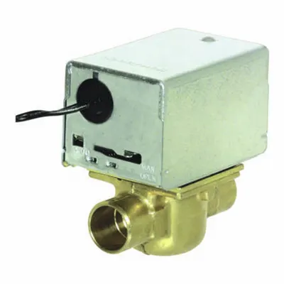 HONEYWELL HOME Motorized Zone Valve: 3.5 Cv Flow Rate, 2-Way, 1/2 in Female Sweat, Spring Return - 2-Way Sweat Connection Zone Valves