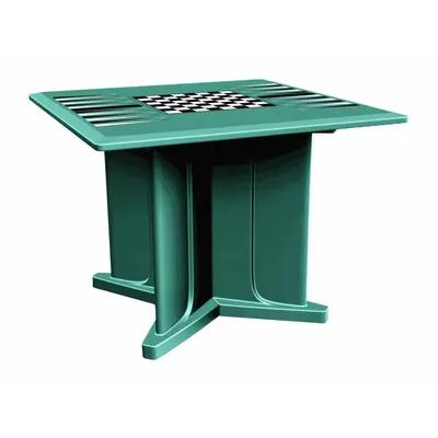 CORTECH Table: 29 in Overall Ht, 42 in Overall Wd, 42 in Overall Dp, Game Top Included - Square X-Base Tables