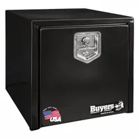 BUYERS PRODUCTS Underbody Truck Box: Underbody Truck Box, Single Drop-Down Door Door, Black, Steel (MPN 1702295)