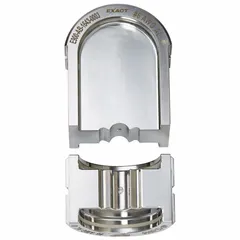 U Style die set for crimping 6 AWG wire and cable. Includes upper and lower dies in two sizes. Designed for use with the MILWAUKEE 2779-22 crimping tool. Suitable for electrical installations requiring secure wire connections.