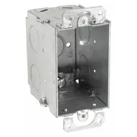 RACO Electrical Box: Steel, Steel Material & Nominal Size, 1 Gangs, 2 3/4 in Box Dp, 2 1/8 in Box Wd (MPN 567)