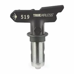 This GRACO airless spray gun tip features a 0.019 in orifice size and is finished in black. It includes a replacement single seal. Compatible with Series X5 and model 17G178, it is used for applying paints and coatings in industrial finishing tasks.