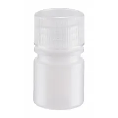 HDPE Narrow Mouth Round Lab Bottle, 8 mL, Natural, 20-410 mm Screw Closure, Unlined