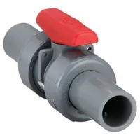 SPEARS Manual Two-Way Ball Valve: 3/4 in, CPVC, Straight, Socket x Socket, Std Port Ball Port, Tee (MPN 3632R-007C)