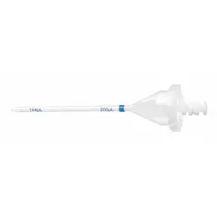 This sterile pipette tip is made from biomedical grade plastic and has a 0.2 mL capacity. It is individually wrapped, clear in color, and does not include a filter. Designed for use with Eppendorf pipettors, it is suitable for precise liquid handling in molecular biology and PCR applications.